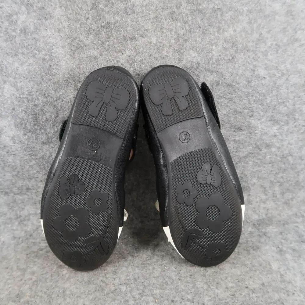 Casual Shoes Toddler 10 Mary Jane Ballet Flats Color Block Black White Bow Kids